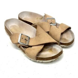 Birkenstock Siena Big Buckle Size 37 Women US Size 6 Sandals Narrow Fit Hippie